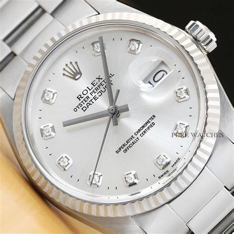 rolex watches black white datejust|Rolex Datejust 18k white gold.